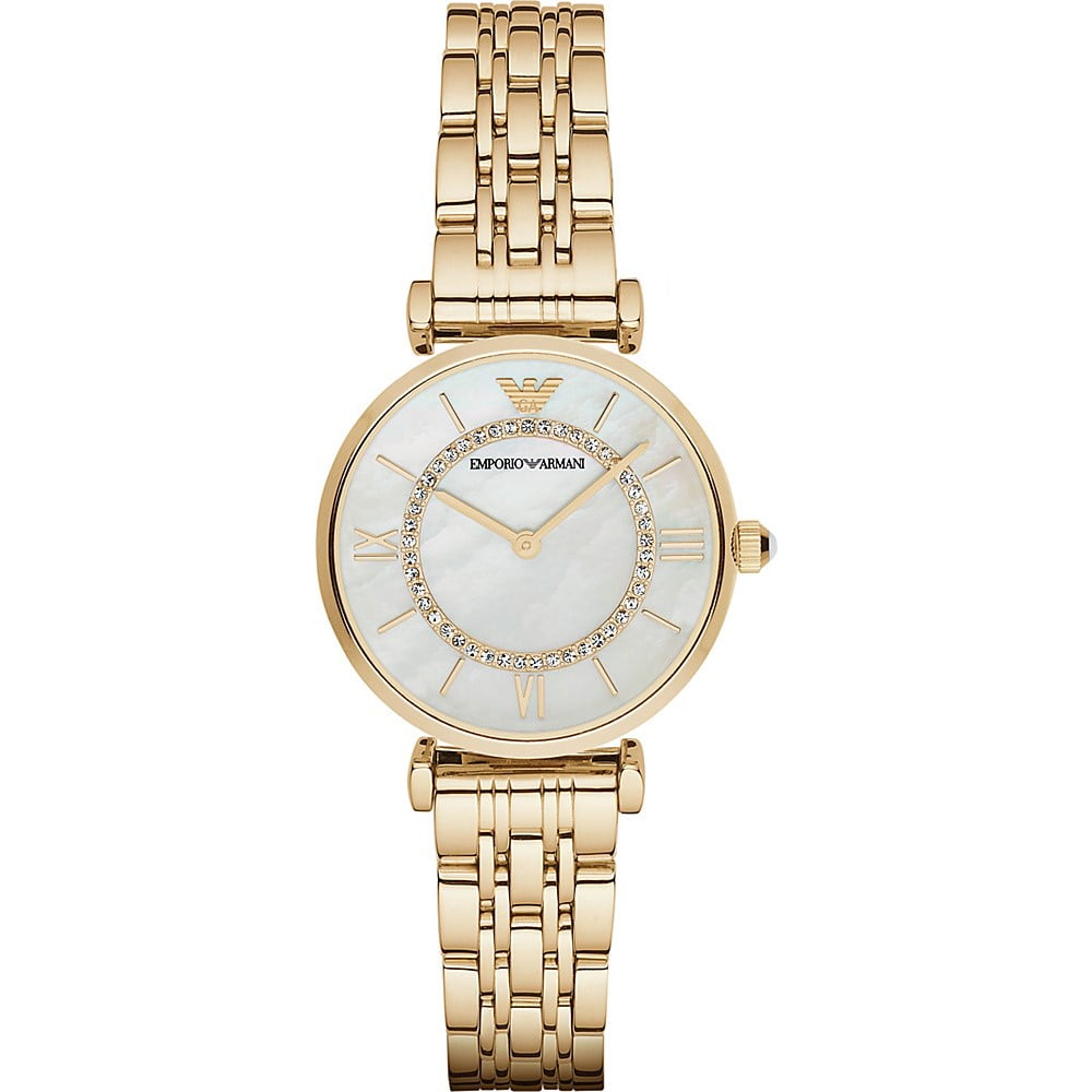 Mother of Pearl Gold-Tone Watch AR1907 