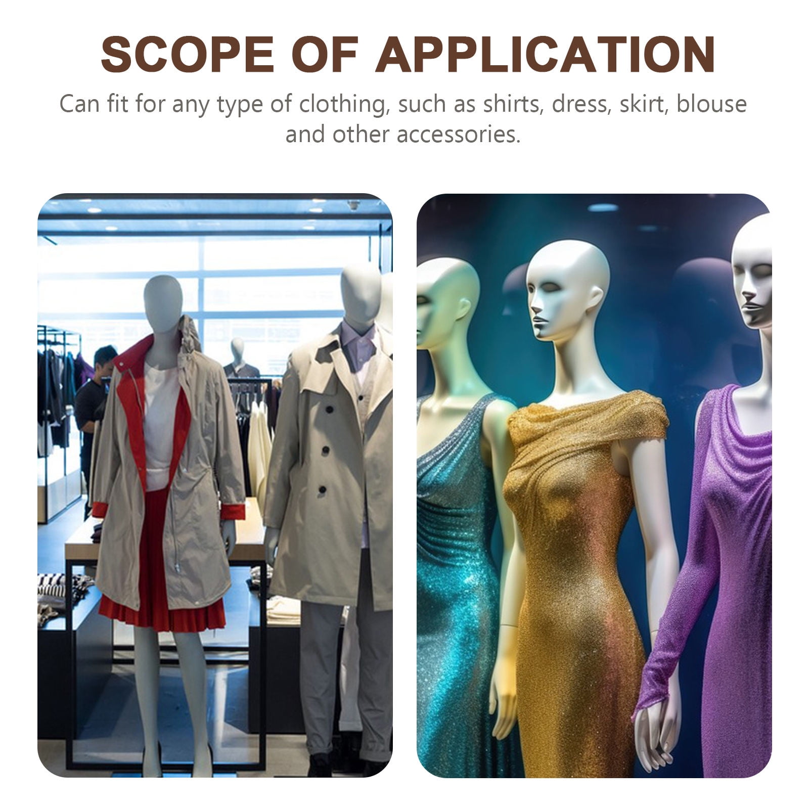 OUNONA Inflatable Female Mannequin for Clothes Display Made of PVC Silver Color Simple and Practical Design