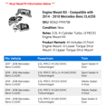 thumbnail image 2 of Engine Mount Kit - Compatible with 2014 - 2018 Mercedes-Benz CLA250 2015 2016 2017, 2 of 2