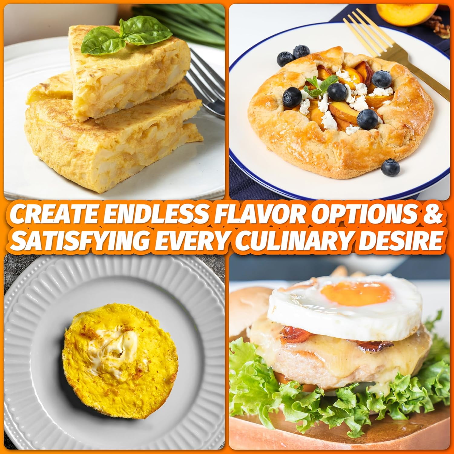Electric Omelette Maker with Nonstick Pan, Dual Grooves for Egg Bites & Pancakes, Black