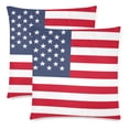 thumbnail image 2 of MKHERT Style American Flag Throw Pillowcase Pillow Cover Cushion Couver 18x18 inch, Set of 2, 2 of 3