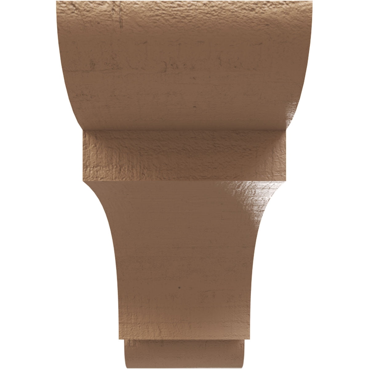 5"W x 30"D x 10"H Thin New Brighton Rough Cedar Woodgrain TimberThane Corbel, Primed Tan