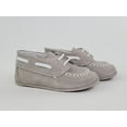 thumbnail image 2 of Pearl Suede and Napa White Moc Toe Pre-walker Shoes-Baby Boy Shoes, 2 of 16