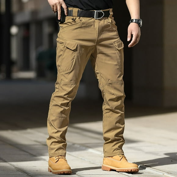 Pantalon Décontracté pour Homme, Pantalon Cargo Extensible d'Extérieur en Coquille Souple, Pantalon de Travail Ajusté Confortable Durable et Léger pour la Randonnée, le Voyage et le Quotidien, Bas Utilitaires