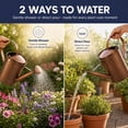 thumbnail image 5 of 1-Gallon Steel Watering Can with Removable Sprinkler Head Ideal for Indoors & Outdoors, Brown, 5 of 6