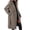 Gray, variant on Women's Clothing, Plus Size Long Coats for Women Notched Lapel Winter Warm Double Breasted Coat Valentines Day Gifts, 1Pc Jacket Brown S