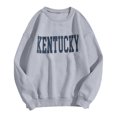 thumbnail image 1 of AMERTEER Tee-Shirts Décontractés à Manches Longues pour Femmes, Col Rond, Chandails en Molleton Amples, 1 of 3