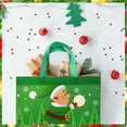 thumbnail image 3 of 100 Pack Large Christmas Gift Bags Bulk Reusable Christmas Tote Bags with Handles Non Woven Shopping Baskets for Xmas Party plies 12.8 x 9.8 x 6.7 Inch, 3 of 7