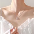 thumbnail image 5 of Collar de luna de ensueño de plata JAMW para mujer cadena de clavícula lujo ligera suave 1 pieza Sencillez, 5 of 5