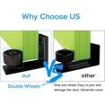 thumbnail image 3 of Elegant Sliding Barn Door Wall Mount System, New Easy Install, Solid Stainless Steel Quiet Operation, Adjustable Stay Roller For Smooth Sliding, Fit All Door Flush Flat Bottom Design, 3 of 5