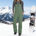 thumbnail image 2 of Women's Ski Bibs Snowboard Pants Snow Bib Tight Overalls Outdoor Bibs Ski Pants Waterproof Insulated Ripstop Sport, 2 of 9