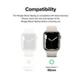 thumbnail image 2 of Ringke Bezel Styling Compatible with Apple Watch 9 / 8 / 7 45mm, Apple Watch SE / 6 / 5 / 4 44mm, Adhesive Frame Ring Cover Anti Scratch [Stainless Steel] Protection - Black (45-51), 2 of 11