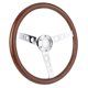thumbnail image 5 of Volante de Dirección, Volante de Madera Bowtie Horn Anticorrosión y ÓXido Brillante y Elegante para la Mayoría de los modelos de Automóviles, 5 of 7