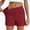 Red, variant on Only Moment Women's Drawstring Sweat Shorts Blended Fabric Hiking Cargo Bermuda Shorts Lightweight Knee Length Capris for Summer Travel Fishing Workout Shorts Women Pink,S