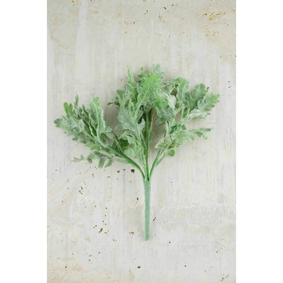 Frosted Dusty Miller Floral Pick 9.5 inches