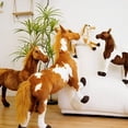 thumbnail image 4 of Realistic Horse Plush Toy, Soft Lifelike Stuffed Horse, Detailed Equestrian Plushie for Kids, Adults & Horse Lovers, Perfect Birthday, Christmas & Equestrian Gift, 4 of 7