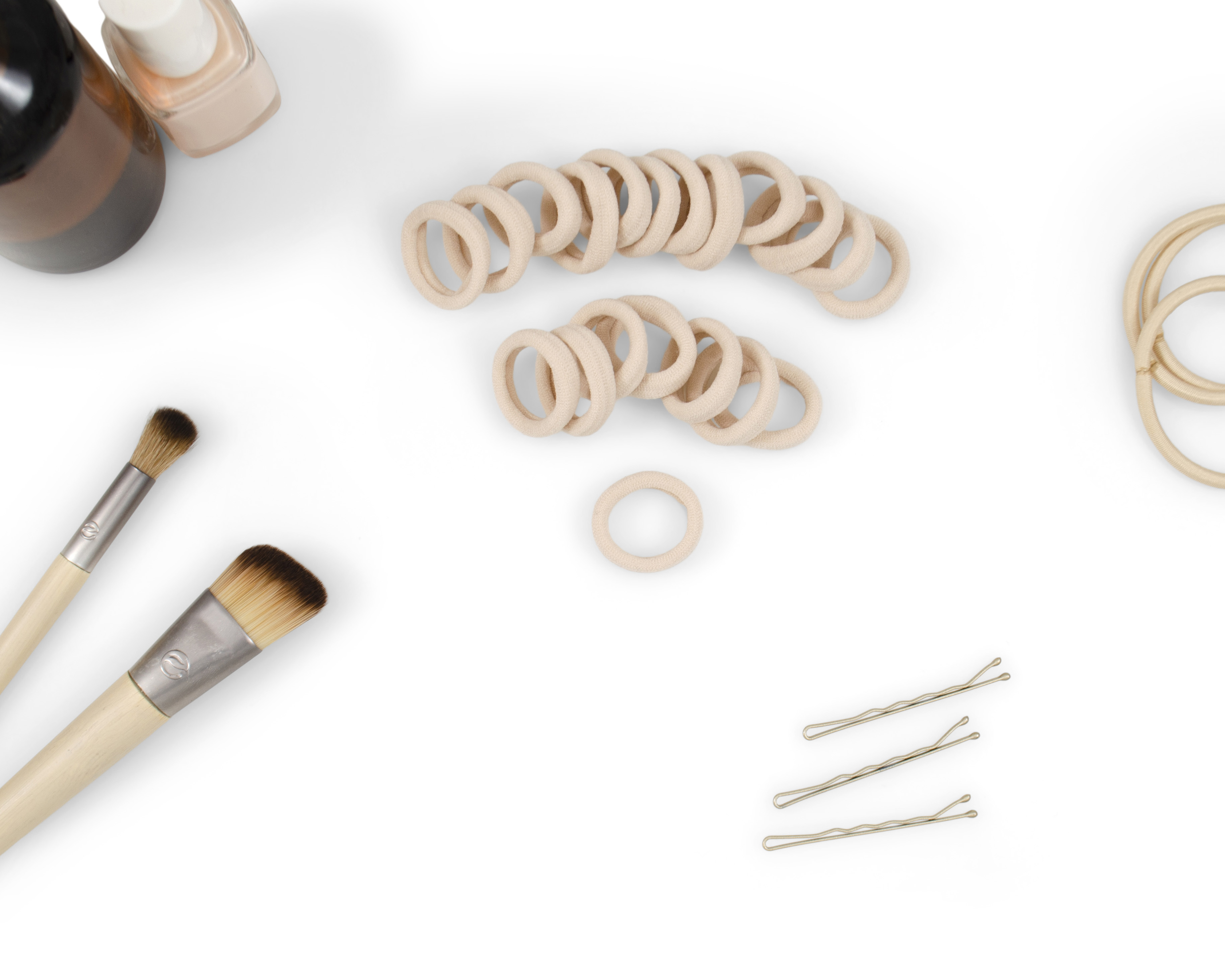 Heliums Small Seamlees Hair Ties - Blonde - Mini Ponytail Holders - 20 Pack