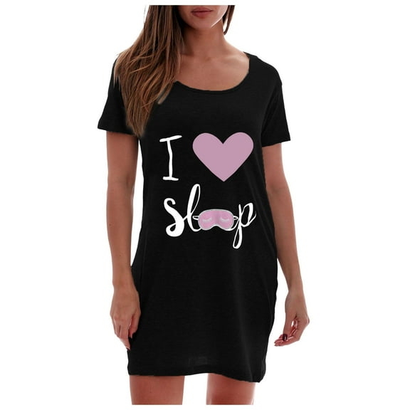 xinglv Clearance Nightgowns for Women Plus Size Soft,Short Sleeve Sleepwear Floral Printed Night Gowns for Adult Women Sexy Plus Size Pajama Dress for Women Long Nightwear Clear XXL