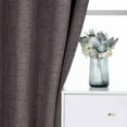 thumbnail image 6 of 100% Blackout Window Curtains 84 inches Long 2 Panels Set, Faux Linen Look Thermal Insulated Grommet Drapes, Room Darkening Curtain for Bedroom Living Room(W52 x L84 Inch, Grey), 6 of 7