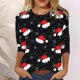 thumbnail image 1 of Ichuanyi liquidación de la moda femenina de la moda holgada 3/4 mangas blusa redonda de cuello redondo ICHUANYI WER202308212164, 1 of 4