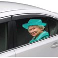 thumbnail image 2 of HUGFEGWE Queen Car Window Decal, Queen Car Window Cling, Queen Elizabeth Car Sticker, Funny Sticker Window Decal for Vehicles Automotive Stickers, Waterproof Car Decal Decoration CJB91-6974, 2 of 9