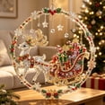 thumbnail image 4 of Christmas Sparkling Diamond Art Hanging Suncatcher Decoration, Crystal Clear Rhinestone Fairy Tale 3D Wall Hanging Sign for Front Door Window Indoor Outdoor Home Holiday Decor Ideal Xmas Gift, 4 of 6