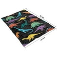 thumbnail image 4 of Colorful Dinosaurs Galaxy Pattern Blanket,Comfortable Soft Lamb Wool Throw Blanket,All Season,Warm Lightweight Blankets for Sofa Bed Couch Living Room Chair,40"x50", 4 of 4