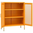 thumbnail image 2 of vidaXL Armoire de Rangement Jaune Moutarde 80x35x101,5 cm Acier, 2 of 5