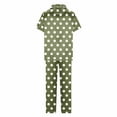 thumbnail image 4 of Tnhcen Women's 2 Piece Cotton Pajama Set Short Sleeve Sleepwear Top Pants Print Nightwear Set S-2XL, 4 of 6
