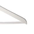 thumbnail image 3 of NAHANCO 17” Flat Wooden Suit Hanger With Stationary Pant Bar, White Gloss - 20/CTN., 3 of 3
