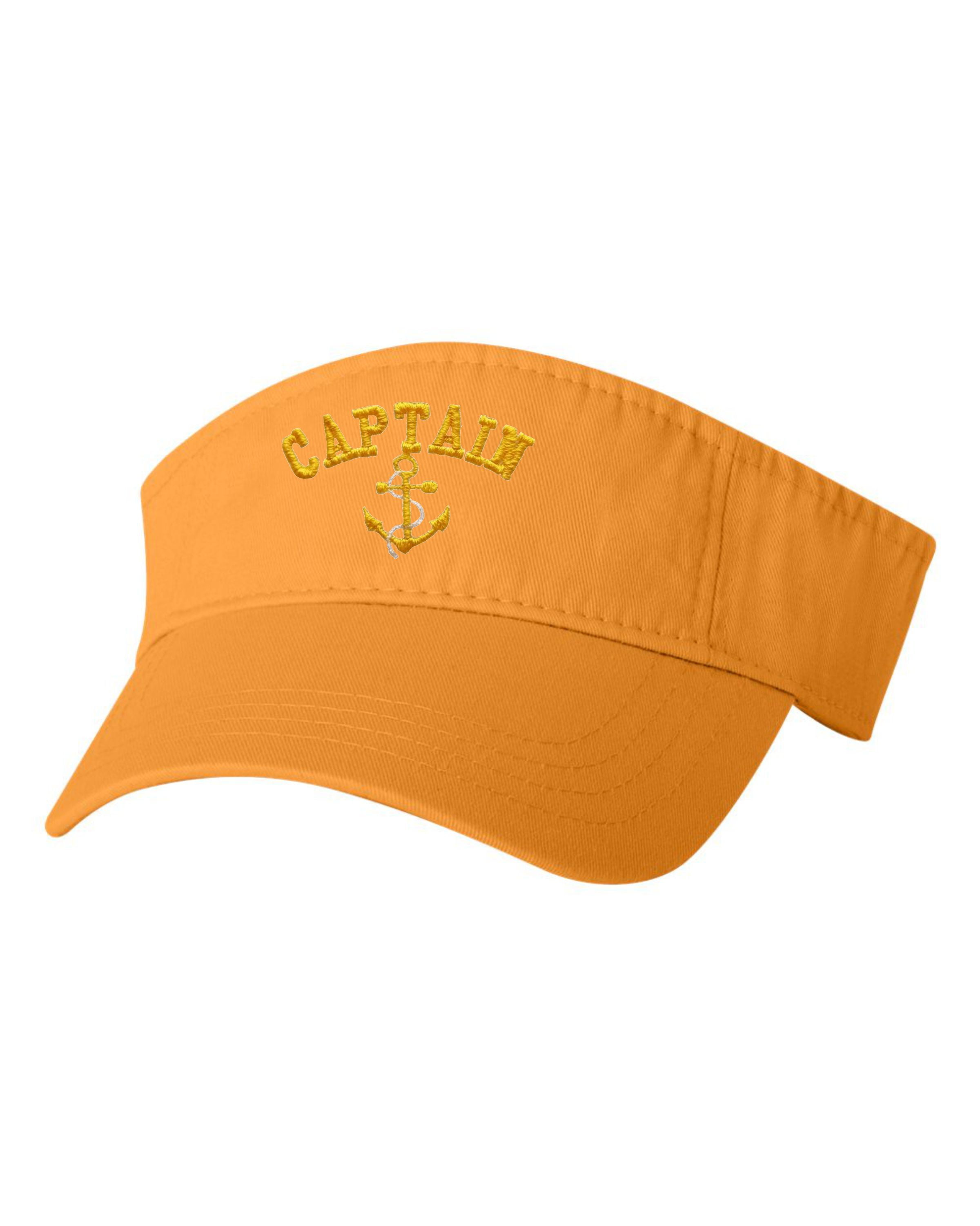 Adult Captain with Anchor Embroidered Visor Dad Hat 