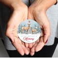 thumbnail image 3 of Koyal Wholesale Family Metal Christmas Ornament, My First Christmas As Mommy 20xx, Watercolor Rustic Deer, 1-Pack, 3 of 3