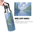 thumbnail image 4 of Yayeee 33oz Insulated Water Bottle Double Wall Stainless Steel with Flip Straw Lid, Blue Sky and River, 4 of 7
