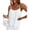 White, variant on Wrongduck Flowy Chiffon Cami for Women, Sleeveless Double Layer Tank Top with Pearl Accent Neckline, Casual Loose Fit Summer Blouse