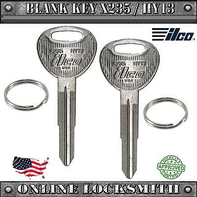 2 New Ilco Keys For Hyundai Accent 1995-1999 - Blank HY13 / X235 -Free Shipping!