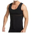 thumbnail image 5 of Pitauce Men Front Closure Shapewear Tummy Control Tank Top Compression Shirts Slimming Undershirts Waist Trainer Vest for Workout, 5 of 6