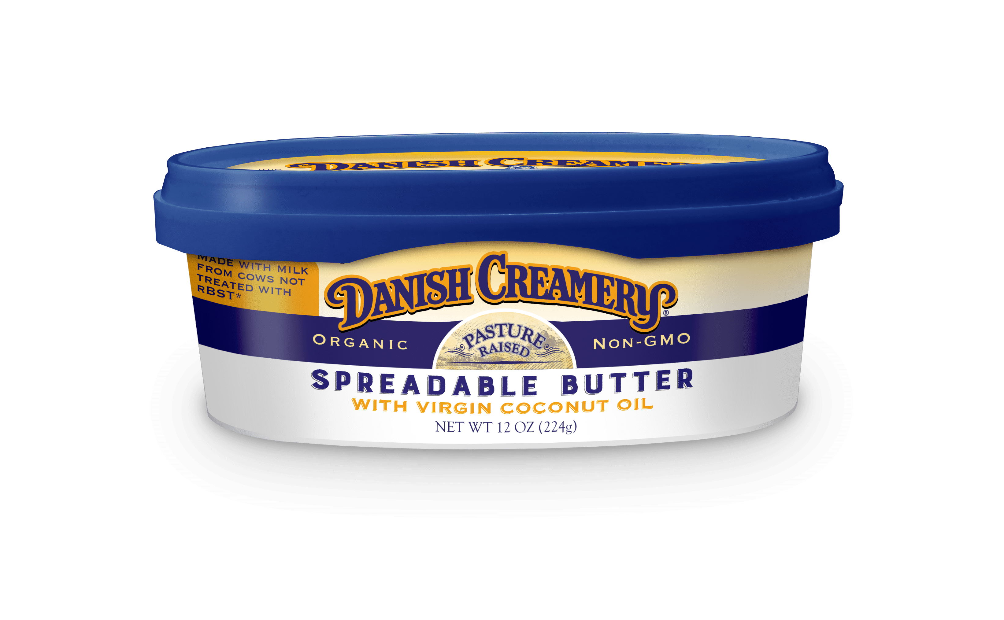 Danish Creamery Spreadable Butter with Virgin Coconut Oil, 12 oz