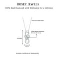 thumbnail image 6 of Rosec Jewels Natural Diamond Infinity Pendant Necklace - Heart and Infinity Necklace - HI-SI Grade - Ready to Gift for Valentines, 18K White Gold, 6 of 8