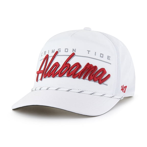 Men's '47 White Alabama Crimson Tide Condor Hitch brrr- Adjustable Hat