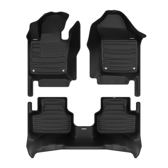 TuxMat - For Volvo XC60 Recharge 2018-2026 Models - Custom Car Mats - Maximum Coverage, All Weather, Laser Measured - This Full Set Includes 1st and 2nd Rows