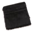 thumbnail image 4 of 40x40cm cuadrado shaggy área alfombra peluche cojín asiento estera lujoso negro Sunnimix Cojín del área Alfombra, 4 of 8