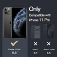 thumbnail image 3 of JETech Magnetic Case for iPhone 11 Pro 5.8-Inch Compatible with MagSafe Wireless Charging, Shockproof Phone Bumper Cover, Anti-Scratch Clear Back (Black), 3 of 7
