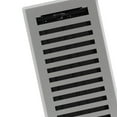 thumbnail image 2 of 4in x 12in Montezuma Style Grey Granite Metal Rectangular Floor Register (5 PACK) - Overall 5 1/4" x 13 1/4", 2 of 5