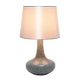 thumbnail image 2 of Simple Designs 14.17" Colored Glass Fusion Montage Table Lamp - Gray, 2 of 2
