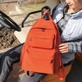 thumbnail image 4 of TFixol Sac à Dos Tendance Orange pour Femmes pour École, Voyage et Usage Quotidien - Grande Capacité, Multiples Poches, Nylon Imperméable, Sangles Réglables, Design Anti-Vol, 4 of 7