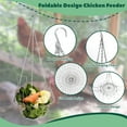 thumbnail image 5 of Clearance! Haidf Hanging Chicken Feeder, Foldable Chicken Vegetable Fruits Feeder with Hanging Chain, Poultry Feeding Holder Basket for Chicken Coop, Poultry Treat Feeding Tool, 9 Inch, 5 of 9