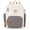 Cream, variant on Parker Baby Co. Birch Bag Mini Diaper Backpack, Lightweight Baby Bag with Insulated Bottle Pockets, Compact & Organized - Gray