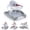 Light Gray, variant on INFANS Baby Walker, 6 in 1 Behind Walker Learning Seated Rocker Bouncer with Removable Music Tray, Adjustable Height, Washable Seat Cushion, Foldable Activity Center for Toddlers