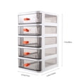 thumbnail image 2 of OULII Office Supply Storage Box Desk Organizer Simple White Storage Home Office 1Pcs, 2 of 8