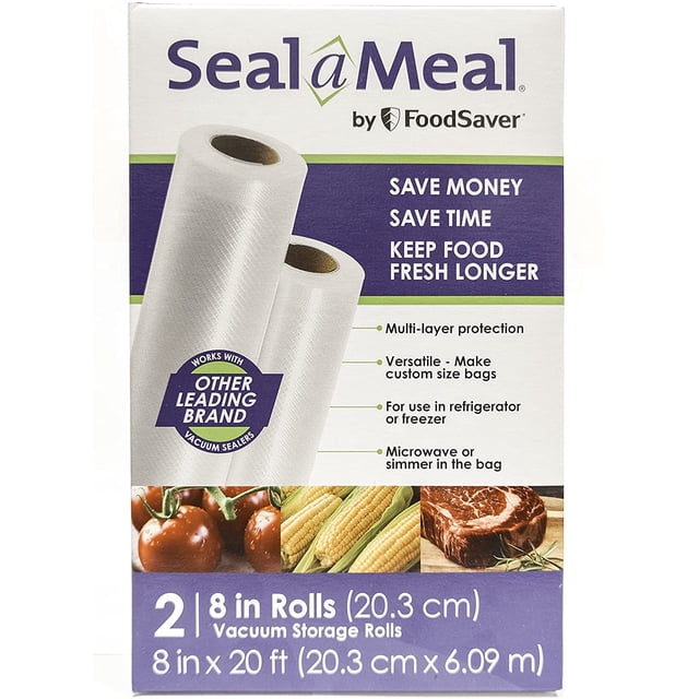 Rollos para sellado al vacío SEAL-A-MEAL 20 cm x 6 m, paquete de 2